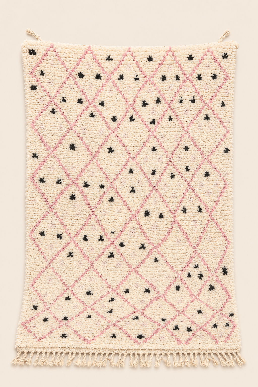 Tapis berbère Azilal Jada – Pièce unique aux motifs graphiques – Fait main – 153 × 107 cm
