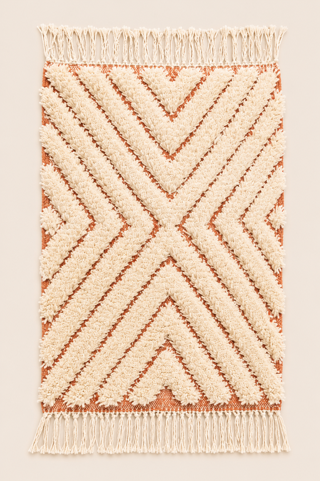 Petit tapis berbère Talyira – Motifs doux – Fait main - 112cm x 70cm