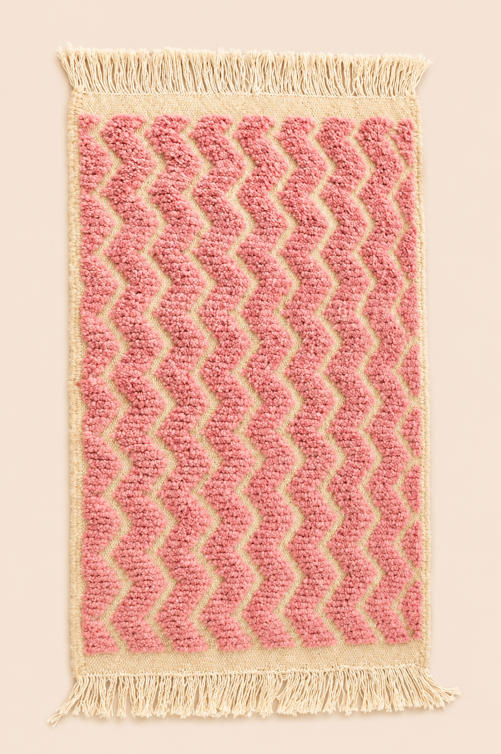 Petit tapis berbère Rosalya – Motifs colorés – Fait main - 105cm x 61cm