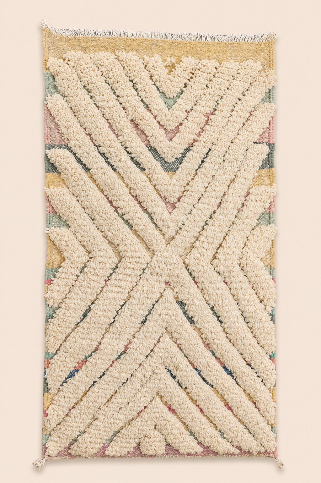 Petit tapis berbère Celestina – Style ethnique – Fait main - 123cm x 75cm
