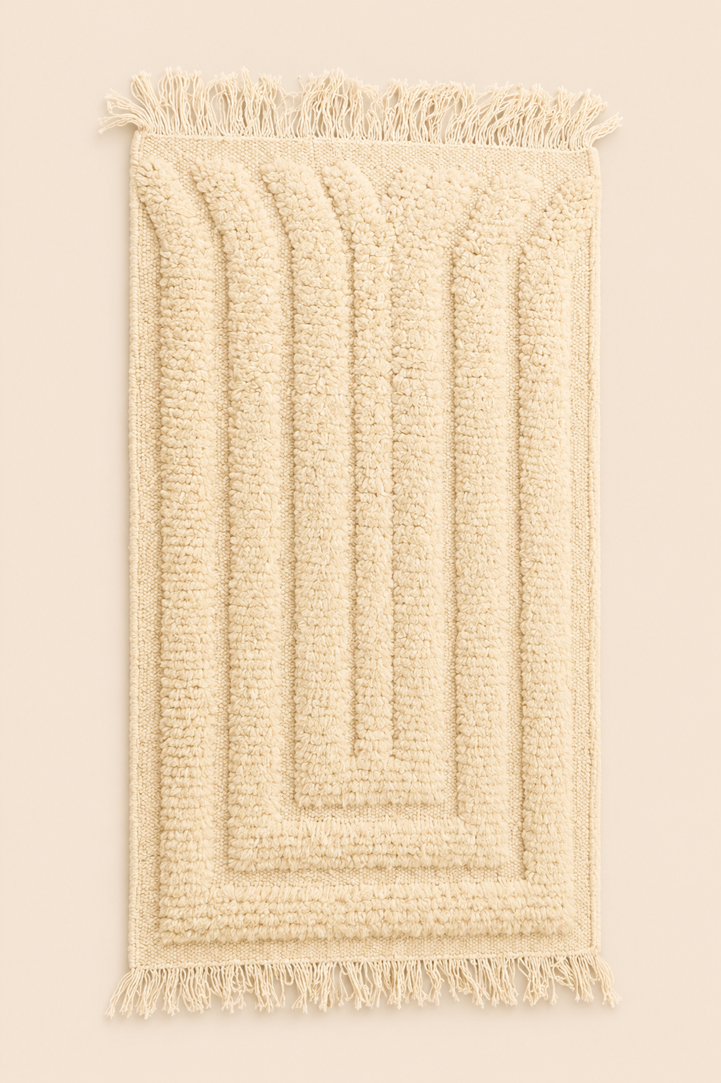 Petit tapis berbère Solénya – Design bohème – Fait main - 110cm x 65cm