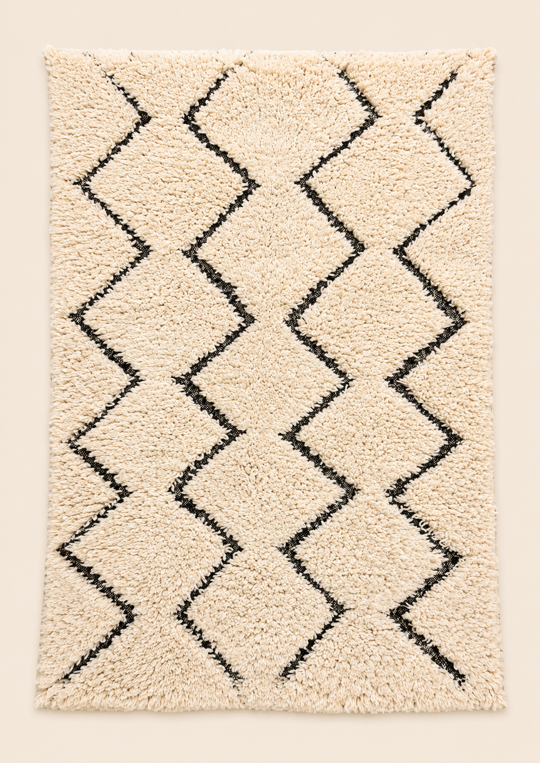 Tapis berbère Raja – Motifs graphiques – Fait main - 260cm x 160cm