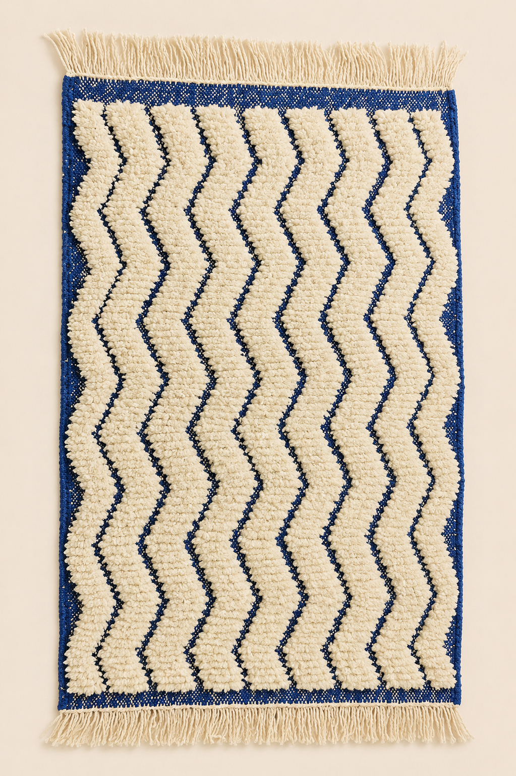 Petit tapis berbère Oasiria – Fait main – Format compact - 130cm x 75cm
