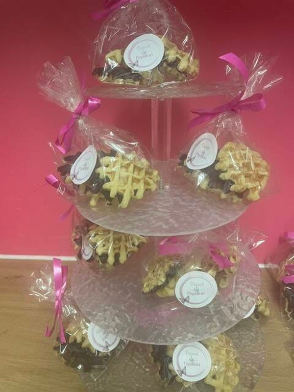 vanillewafeltjes met chocolade