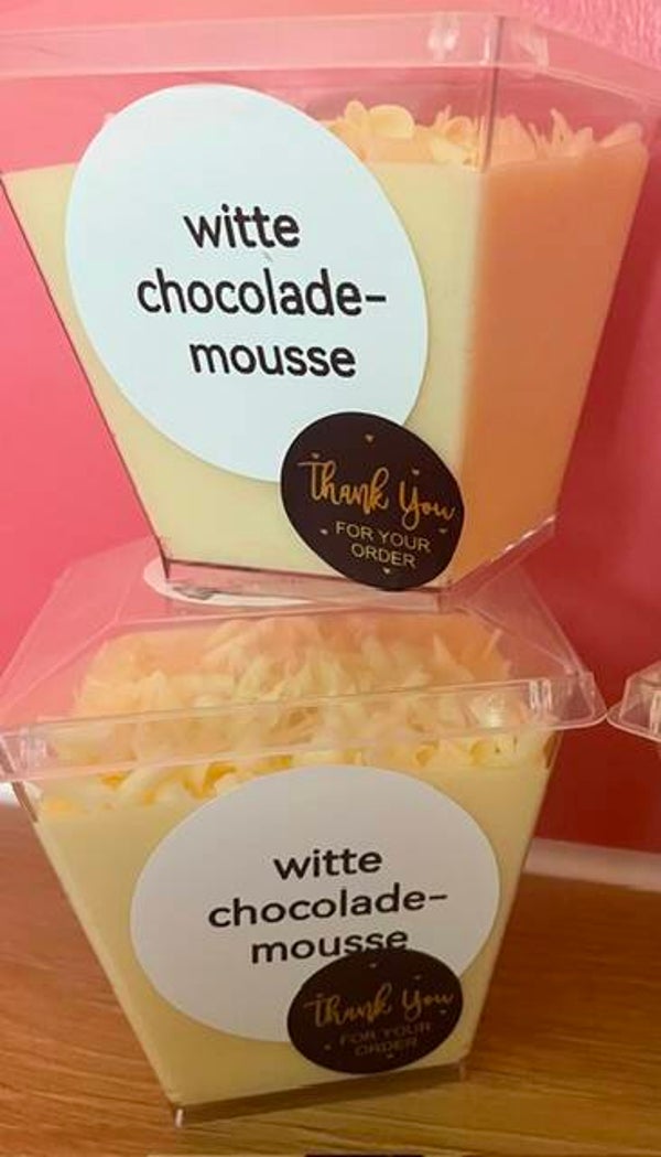 witte chocolade mousse