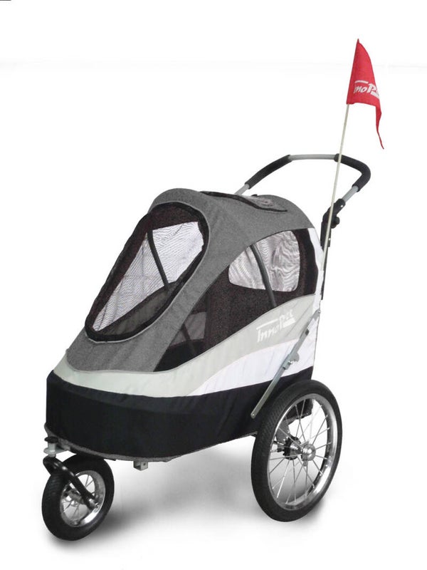 InnoPet Hundebuggy/Hundeanhänger "Sporty Trailer" - IPS-055 - grau