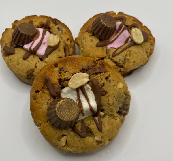 Cookie BIG USA  cacahuètes, chocolat et guimauve