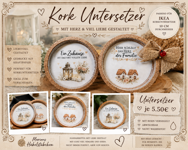 Kork Untersetzer