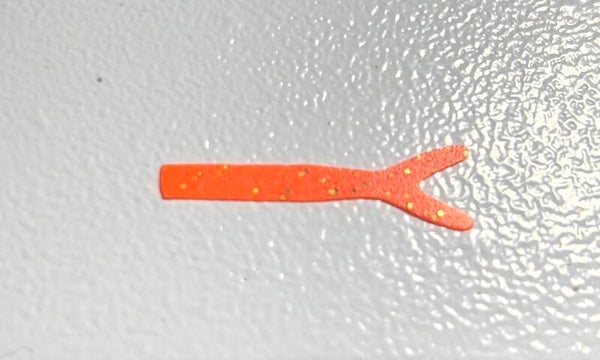 Whale Tails-Orange/Gold Flake