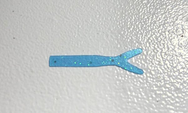 Whale Tails-Cool Blue/Black & Green Flake