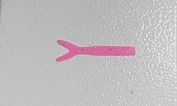 Whale Tails-Pink/Silver Flake