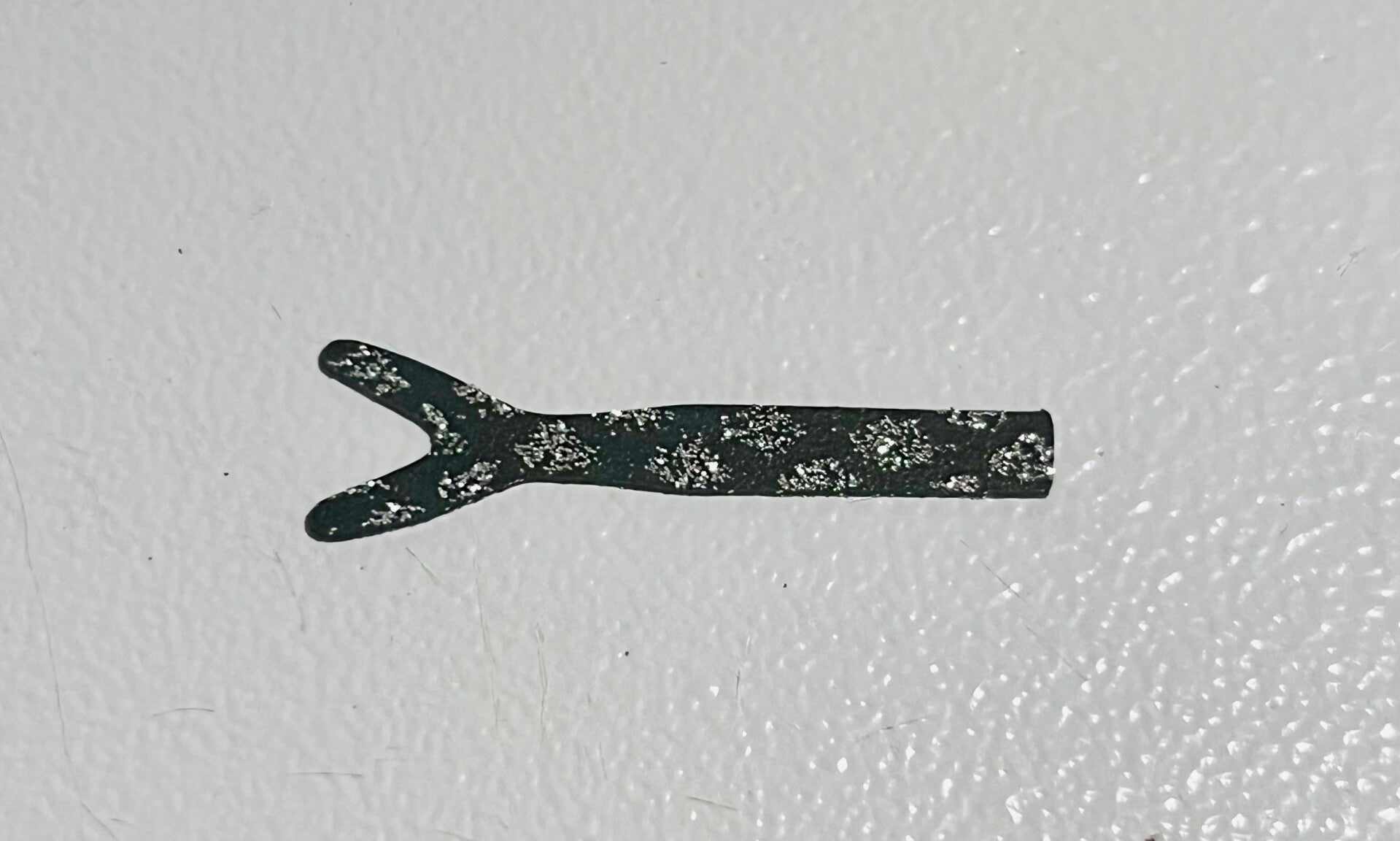 Whale Tails-Black/Silver Diamond