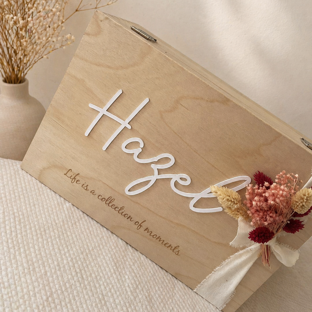 Houten box - small