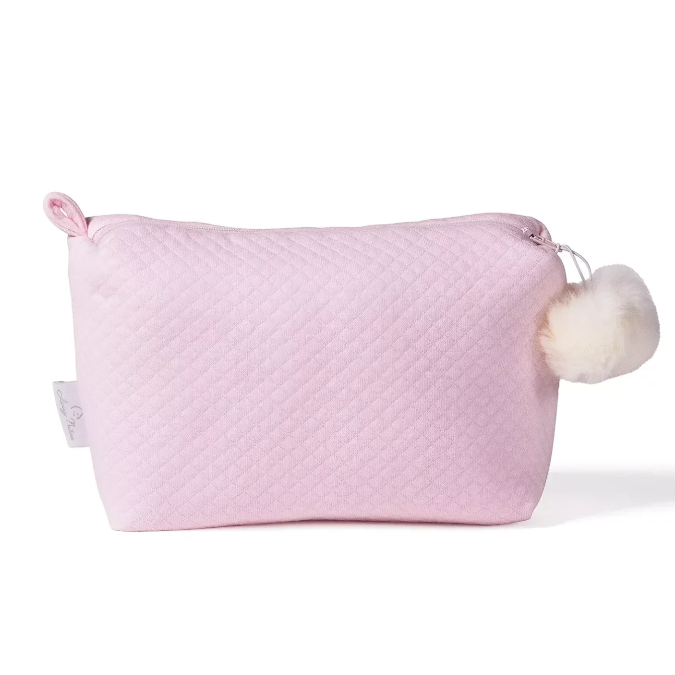 Toilettas Féline met pompon - roze