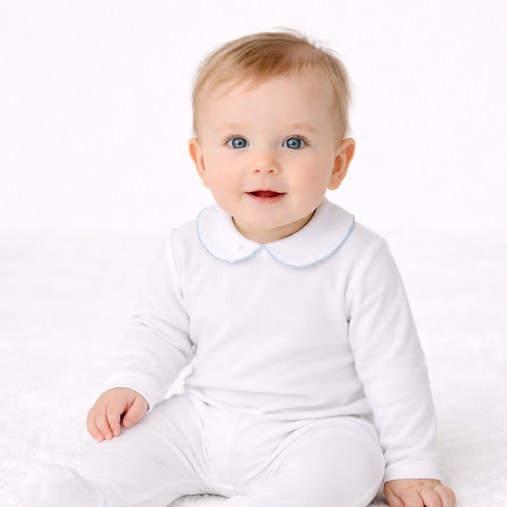 Babypakje Sam - Wit/blauw