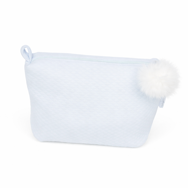 Toilettas Féline met pompon - blauw