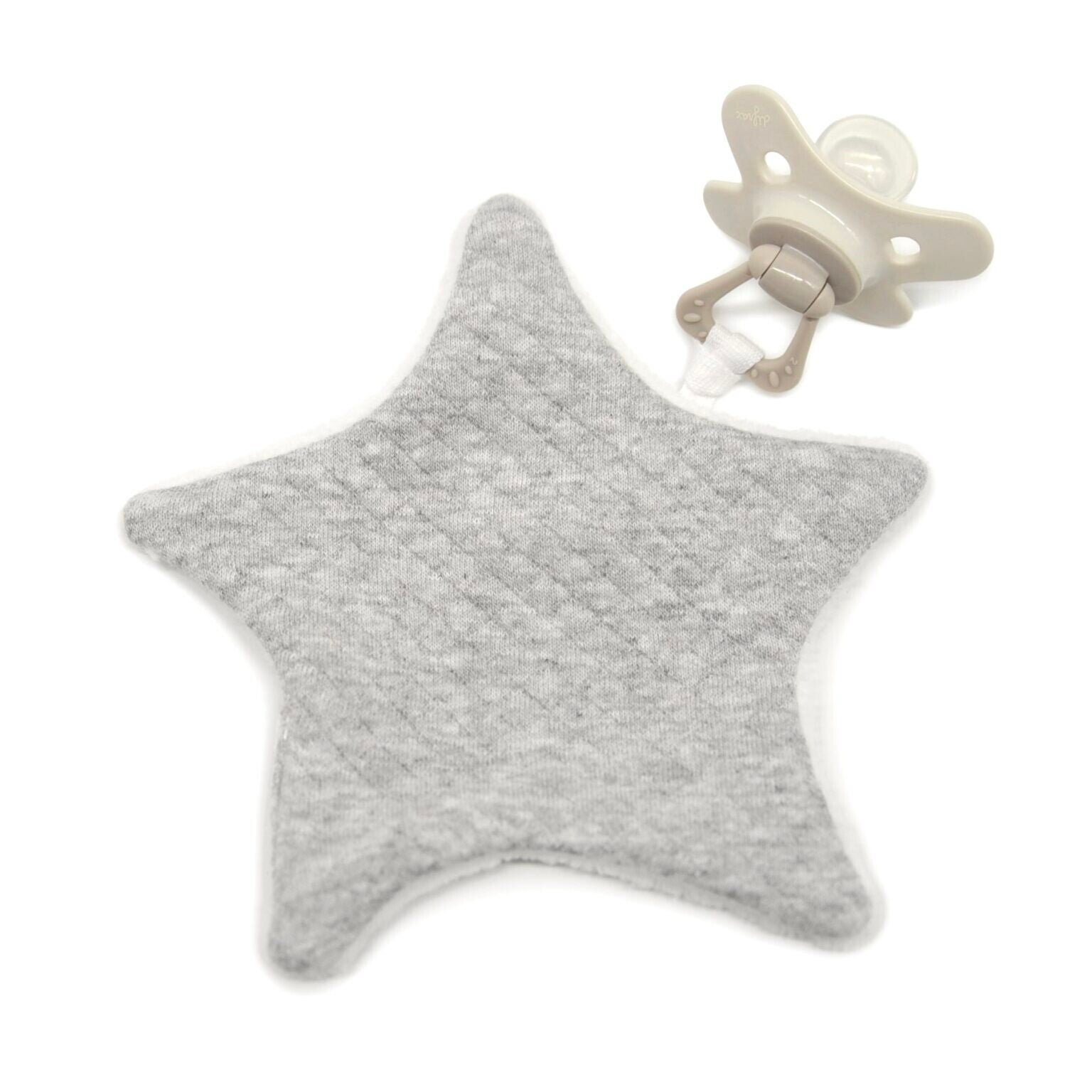 Fopspeendoekje Little Star - grijs