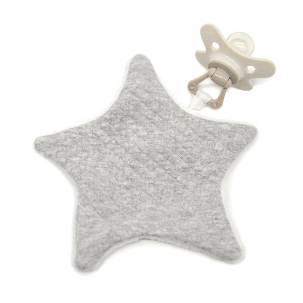 Fopspeendoekje Little Star - grijs