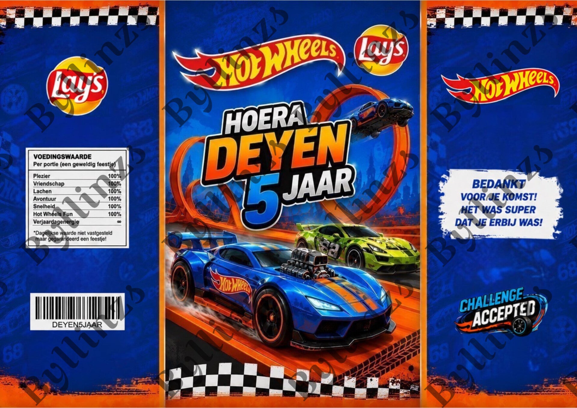 🏁 Gepersonaliseerde Hofwheels Chips / Lay’s Wikkel PDF 🏁