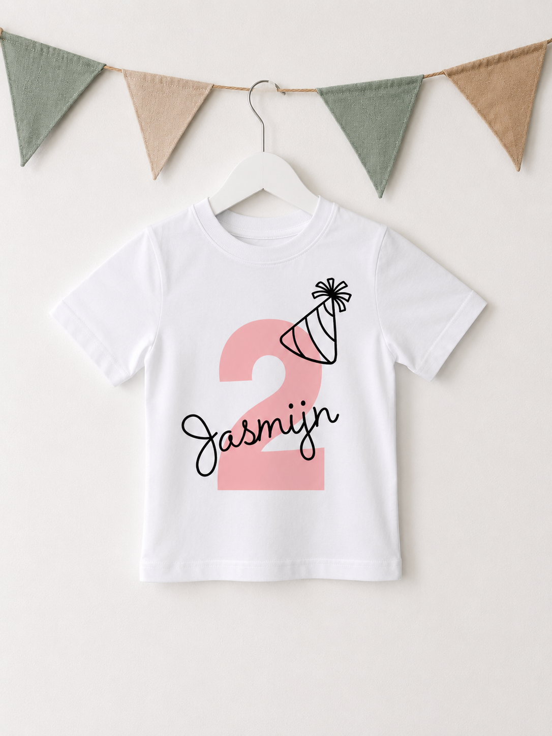Verjaardag T-shirt met Naam & Cijfer