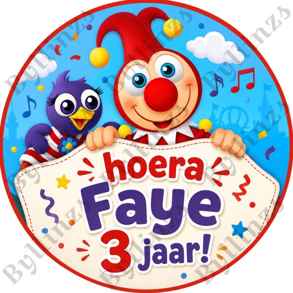 Traktatie stickers verjaardag