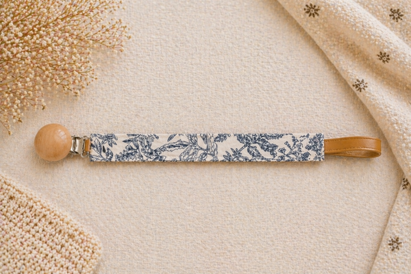 Chupetero Flores Azul