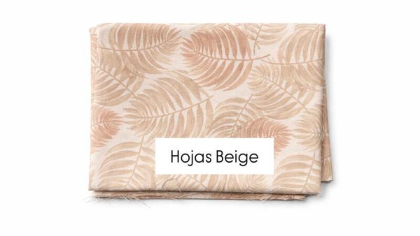 Tela Hojas Beige