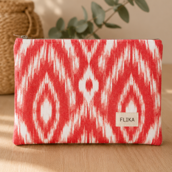 Bolso de mano coral