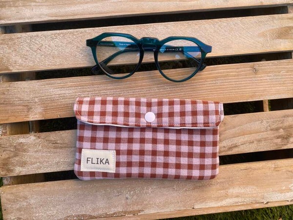 Funda de gafas vichy teja