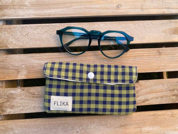 Funda de gafas vichy verde