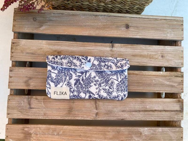 Funda de Gafas Azul Flores