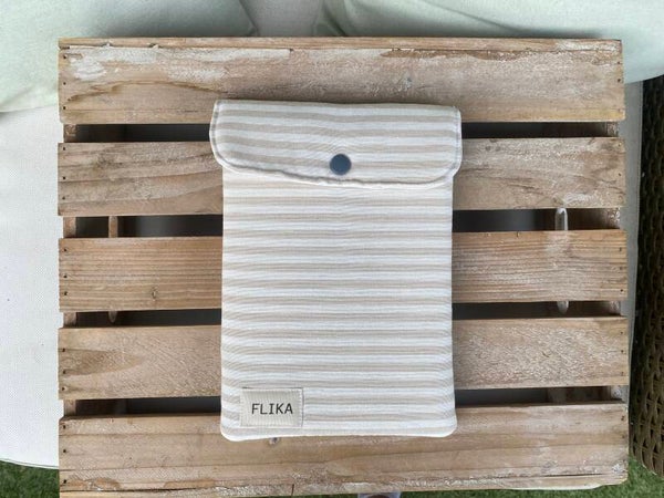 Funda de Kindle rayas color beige