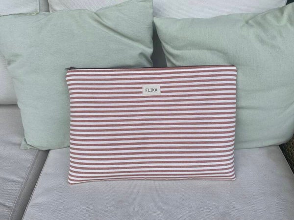 Funda de ordenador rayas color reja