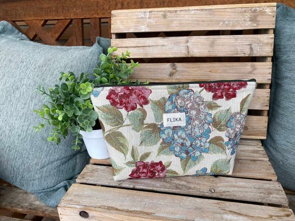 Neceser L flores hortensias