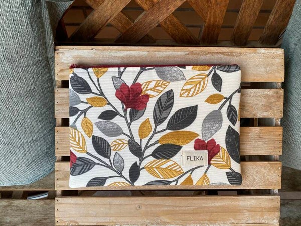 Bolso de mano hojas colores