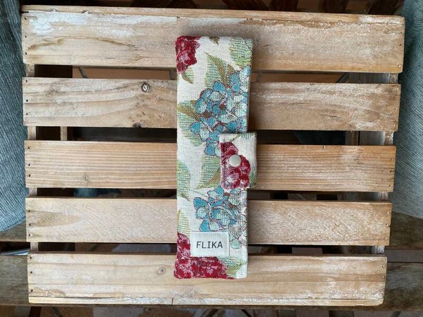 Funda cepillo de dientes flores hortensias