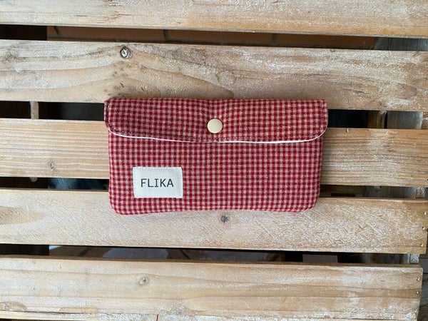 Funda de gafas vichy rojo navidad