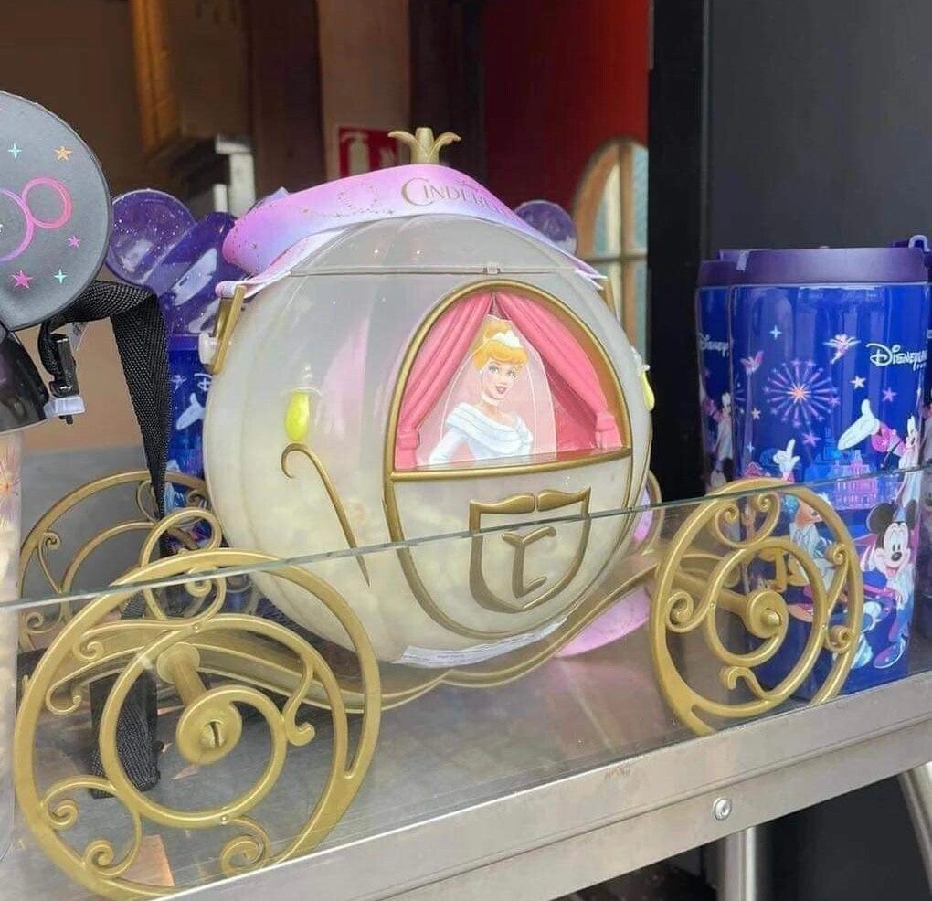 Light up cinderella popcorn bucket Disneyland Paris Magical Castle