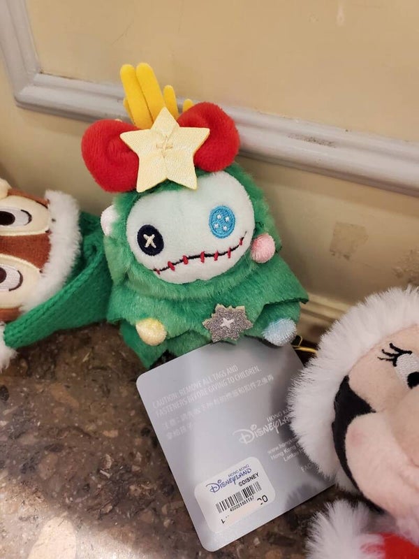 Scrump - Christmas keychain plush - Hong Kong Disneyland