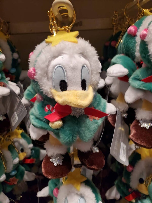 Donald - Christmas keychain plush - Hong Kong Disneyland