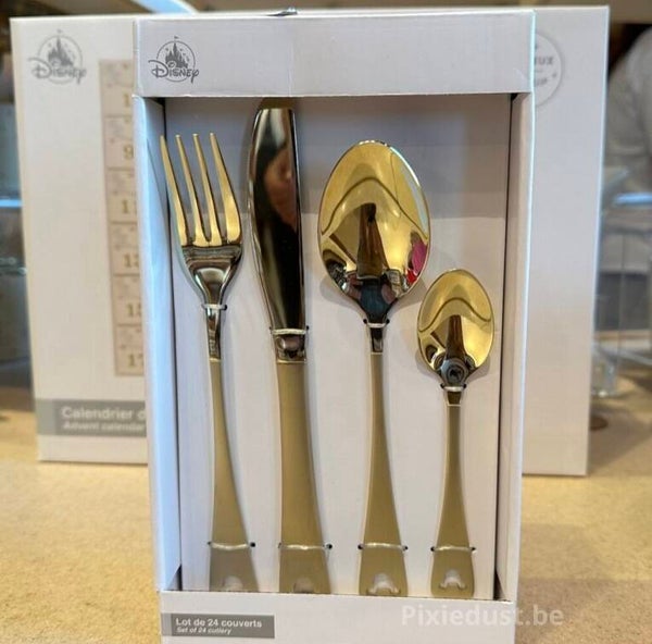 Gold 24 pieces cutlery set - Disneyland Paris