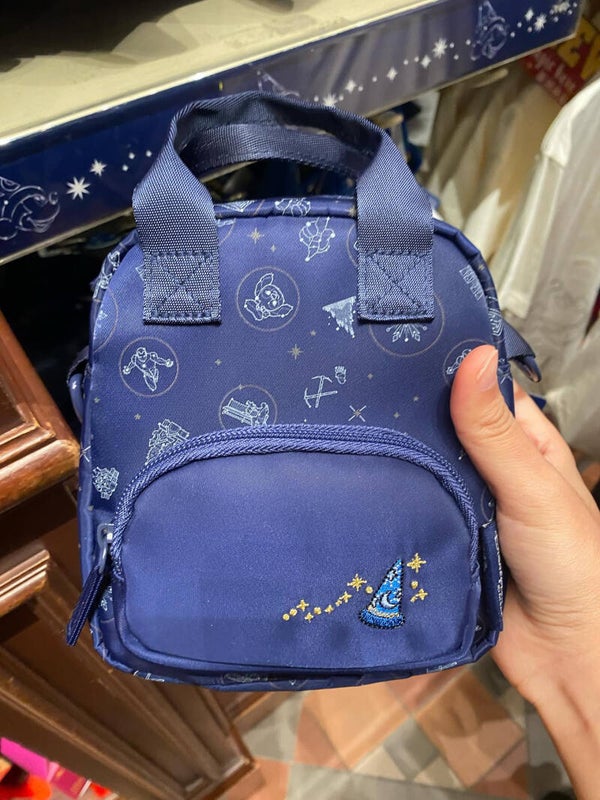 Fantasia mickey blue crossbody nylon bag - Hong Kong Disneyland