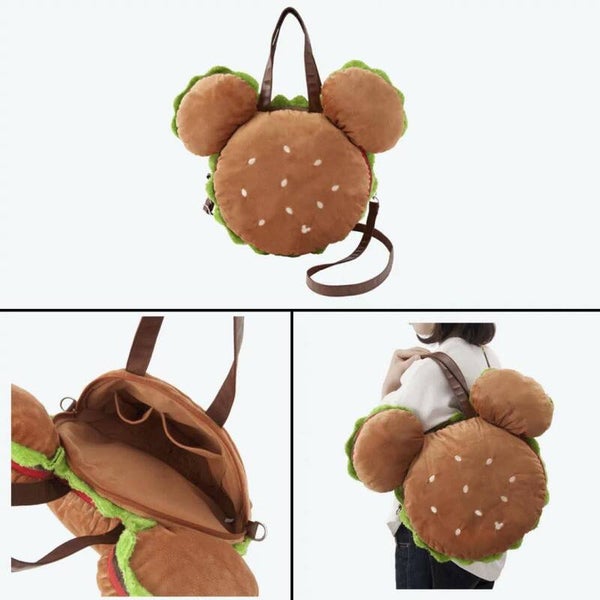 Vintage sale - Burger crossbody / backpack - Tokyo Disney Resort