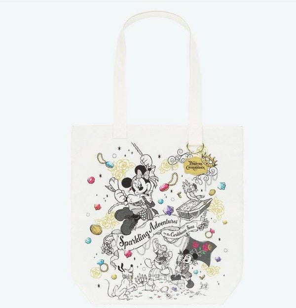 Tote bag  - mickey & friends pirates of the caribbean collection - Tokyo Disneyland