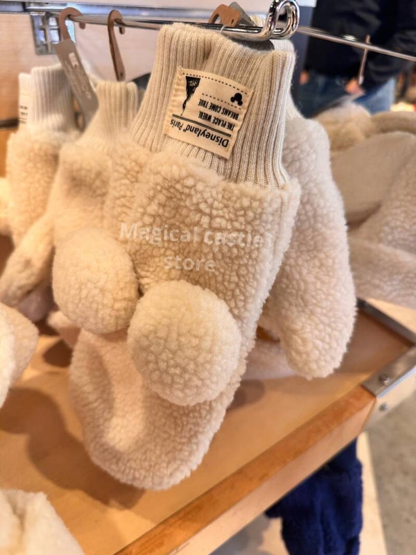 Fluffy white gloves mickey - adults - Disneyland Paris