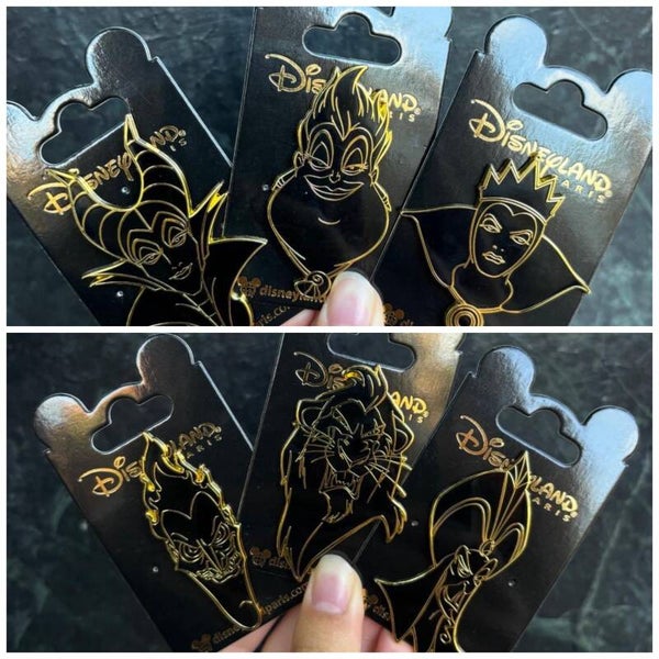 Halloween Villians black / gold pin - Disneyland Paris