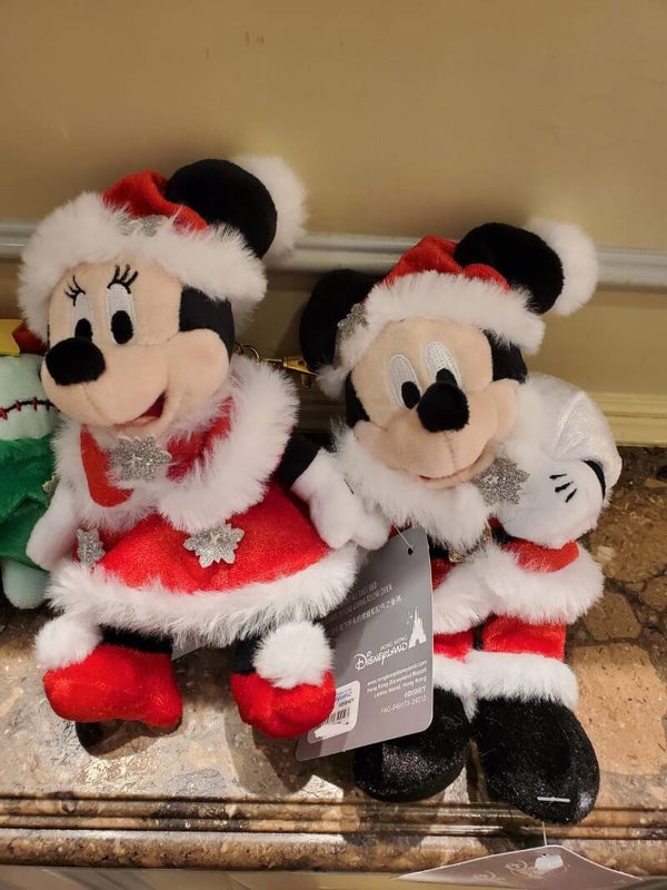 Christmas keychain plush - Hong Kong Disneyland