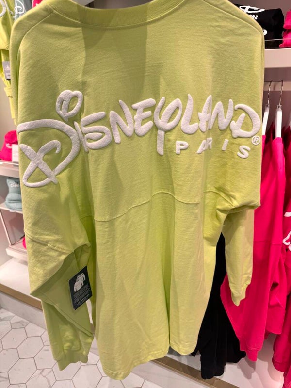 Lime green / white spirit jersey - Disneyland Paris