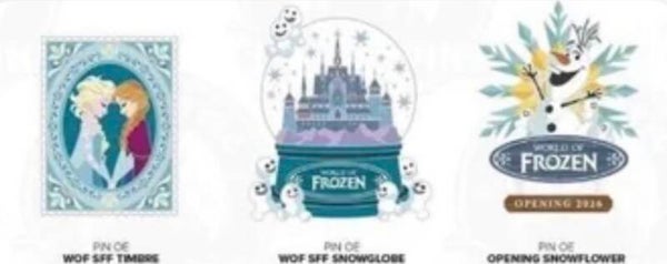 World of Frozen pin set 3 pieces - DLP