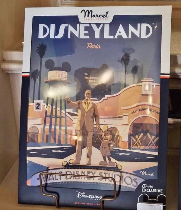 Marcel Travel poster - Walt Disney Studio’s - Disneyland Paris